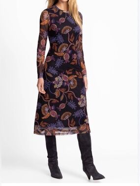 Johnny Was Tulus Mesh Midi Dress